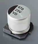 HVD Series, Low Impedance Long Life SMD Aluminum Electrolytic